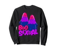 Boo Sexual Bisexual Ghost Pair Word Game for Halloween Sudadera