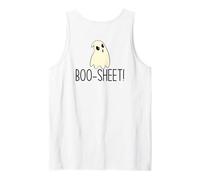 Boo-Sheet! Divertido Meme Fantasma Enojado de Halloween en la Espalda Camiseta sin Mangas