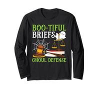 Boo-Tiful Calzoncillos Defensa Ghoul Abogado Miedo Halloween Manga Larga