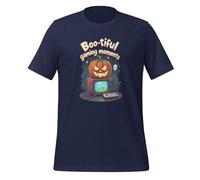 Boo-Tiful Gaming Moments Funny Halloween - Camiseta unisex para adulto, azul marino, M