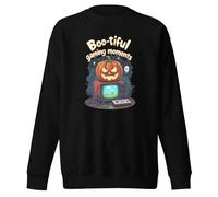 Boo-Tiful Gaming Moments - Sudadera unisex divertida de Halloween para adultos, Negro, XXL