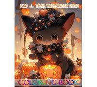 Boo-tiful Halloween Cats - Coloring Book: Black cats under the moonlight with bats, pumpkins, and eerie charm to delight any young artist