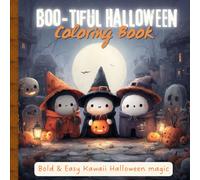 Boo-tiful Halloween Coloring Book: Cozy & Spooky Scenes of Cute Whimsical Creatures - 40 Bold and Easy Images for Kids, Teens, and Adults | Pocket Size 6x6