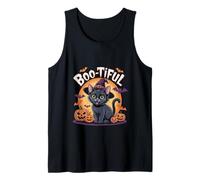 Boo-Tiful - Juego de Palabras de Bruja de Gato de Halloween Camiseta sin Mangas