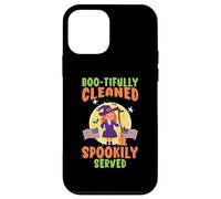 Boo-tifully limpiado espeluznantemente Servido Conserje Escolar Halloween Carcasa para iPhone 12 Mini