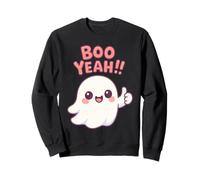 Boo Yeah Chibi Ghost Kawaii Halloween Espeluznante Sudadera