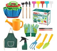 Booaee Herramientas de jardín para niños, 23 Piezas, Juego de Herramientas de jardín para niños con Pala, regadera, Herramientas de jardín para niños, Juego de Herramientas para niños Que entretienen