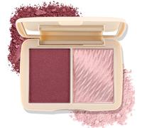 Boobeen 2 Colores Paleta Maquillaje Blush Highlighter Contour, Paleta Blush Contouring Mate y Brillante, Colorete en Polvo Face Blusher Highlight Bronzer Shade, Altamente Pigmentado Blendable