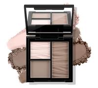 Boobeen Face Bronzer Highlighter Contour Powder Palette, Multi-use Contour Makeup Easy to Blend Face Shaping Contouring Matte Bronzer Powder Long Lasting