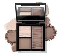 Boobeen Face Bronzer Highlighter Contour Powder Palette, Multi-use Contour Makeup Easy to Blend Face Shaping Contouring Matte Bronzer Powder Long Lasting