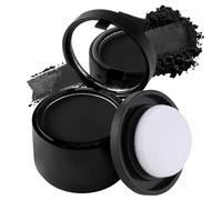 Boobeen Hairline Powder Hair Root Touch Up Quick Cover - Tinte para cabello fino, sombra de color para ocultar la pérdida instantánea del cabello, adecuado para cabellos grises (negro)