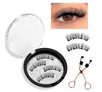 Boobeen Kit de pestañas postizas magnéticas reutilizables: aplicador fácil, aspecto natural y sin complicaciones para poner y quitar