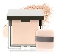 Boobeen Polvo Compacto Matificante Mate, Maquillaje en Polvo Suave, Control de Aceite, Maquillaje Ligero, Maquillaje de Larga Duración, Base de Maquillaje Compacta, Acabado Translúcido