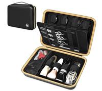 Boobowl Estuche rígido de viaje para cortapelos, bolsa organizadora de suministros de peluquería para corte de pelo, soporte de almacenamiento para Ufree/para Wahl/para Andis Men Razor Guard Kits de