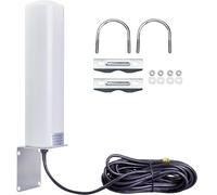 BOOBRIE 5G 4G LTE - Antena para exteriores 698-3800MHz Antena omnidireccional de alta ganancia para exteriores 10dBi con cable RG585 de baja pérdida SMA conector macho para enrutador módem puerta de