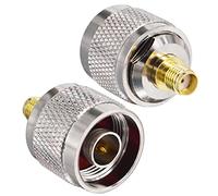 Boobrie Adaptador coaxial N a SMA, convertidor de antena y amplificador WiFi, repetidor, paquete de 2