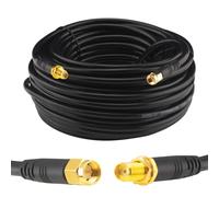 Boobrie Alta Cable SMA 20M RG58/U macho a hembra coaxial 50 ohmios alargador para router WiFi 3G 4G LTE antena baja pérdida LAN inalámbrica GPS (no para TV)