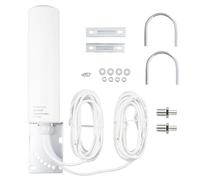BOOBRIE Antena 4G 5G LTE para exteriores 10dBi SMA TS9 adaptador 698-2700 3300-3800MHz Antena WiFi de alta ganancia para exteriores Dual SMA macho 5M RG58 Cable 4G LTE router omnidireccional punto de