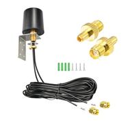 BOOBRIE Antena 5G 4G LTE MIMO para exteriores, 698-6000 MHz, antena omnidireccional de banda ancha 5dBi de alta ganancia con cable dual BMR100 de 5 m, adaptador SMA TS9 para routers Huawei Netgear