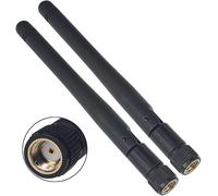 BOOBRIE - Antena WiFi RP-SMA Macho 2,4 GHz 2 Dbi Antena de señal WiFi Antena de Banda B/G/N para Router de Red inalámbrica/Refuerzo WiFi/cámara de Seguridad WiFi/PCI/cámara IP/Antena cámara WiFi 2