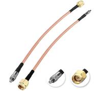BOOBRIE Cable Adaptador Coaxial TS9 Recto TS9 Hembra a SMA Macho TS9, Cable Trenzado RG316 de 5,9 Pulgadas / 15 cm, Cable Alargador para Huawei ZTE Wireless Mobile WIFI/GSM/3G, Módem Homematic TPLINK
