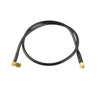 Boobrie Cable Antena WiFi 60 cm, Cable Coaxial RG58 SuperFlex Baja Pérdida Conector SMA Macho a 90° para Antena WiFi, Router, Dron FPV, Cámaras, 50 Ohm