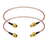 Boobrie Cable Antena WiFi RP-SMA Macho a RP-SMA Hembra 30cm Cable Coaxial RG316 Cable Coaxial RP-SMA Macho Hembra para PCI Express PCIE Tarjeta de Red Inalámbrica Cámara de Seguridad(NO para TV)