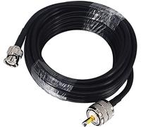 Boobrie Cable Coaxial RG58 5M BNC Macho a PL259 UHF Macho para Antena de Radio Bidireccional, Analizador, Walkie Talkie, Marina VHF y Amateur Móvil