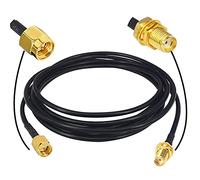 BOOBRIE Cable de Antena WiFi RG174 Cable SMA Macho a SMA Hembra 2M Cable de Extensión del Enrutador WiFi 3G 4G LTE Antena WiFi de Baja Pérdida Enrutador LAN Inalámbrico GPS (No para TV)