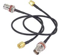 Boobrie Cable SMA Macho a BNC Hembra 30cm RG174 Cable 4G Antenna SMA Macho a BNC Hembra Cable Conector SMA Macho BNC Hembra RF para Antena 3G 4G LTE/Radio Ham/Radio CB/Radio de Mano y Radioaficionado