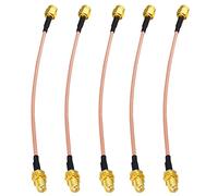 Boobrie Cable SMA Macho a Hembra 15CM RG316 Extensión Antena Móvil WiFi, Receptor Dongle USB RTL SDR, Puerta de Enlace Celular