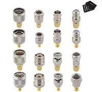 Boobrie Kit 16PCS SMA a BNC UHF Tipo N Tipo F Adaptador Con Caja Conector Coaxial RF de Antena WiFi CB Cable Extensión Drone FPV