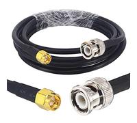 BOOBRIE SuperFlex RG58U Pro Cable coaxial 2 m SMA BNC macho SMA macho a BNC macho 50 ohmios Cable SMA BNC macho Cable para CB Amateur Radio bidireccional Antena SMA 4G PC LAN TYT Radio portátil