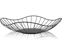 BOODPET Cesta de frutas de metal para la cocina, dimensiones 28 x 16 x 8 cm, un soporte de frutas adecuado para frutas, postres, pasteles, dulces y aperitivos de verduras (1 paquete)