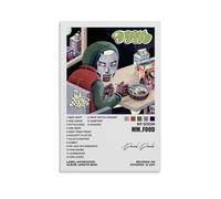 BOODU MF Doom Poster Mm Food Album Cover Posters Music Posters para habitación Lienzo Estético Arte de Pared Decoración de Dormitorio 12 x 18 pulgadas (30 x 45 cm)