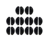 BooeDareno Juego de 10 pares de almohadillas adhesivas para la nariz en forma de D, antideslizantes, de silicona suave, almohadillas adhesivas para la nariz (1 mm)