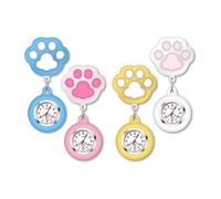 BooeDareno Reloj de bolsillo retráctil con diseño de caricaturas, para enfermera, para estudiantes de medicina, regalo, 4 unidades, talla única