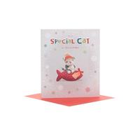 Boofle Tarjeta de Navidad para el gato, diseño bonito