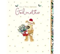 Boofle Tarjeta de Navidad para madrina, diseño bonito