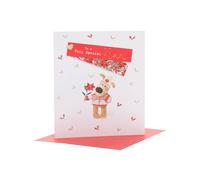 Boofle Very Special - Tarjeta de felicitación de Navidad con diseño de flor de pascua