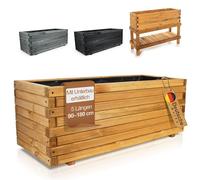 BooGardi Jardinera Madera · 3 Tamaños · Bancal, para jardín, terraza y balcón 120 cm