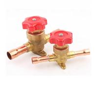 BOOGHIGC Válvula Manual de latón for refrigeración Tipo diafragma, válvula Cierre for Aire Acondicionado y Almacenamiento en frío(7-8 ODF)