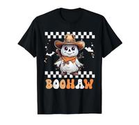Boohaw Ghouls Cowboy Retro Groovy Halloween Costume Camiseta gráfica económica, Hombre, Negro, S
