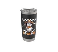 Boohaw Ghouls Cowboy Retro Groovy Halloween Costume Vaso térmico de acero inoxidable de doble pared