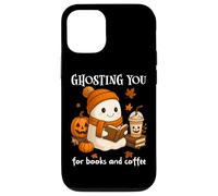Boojee Ghosting You for Coffee and Books Fall Ghost Reading Carcasa para iPhone 12/12 Pro