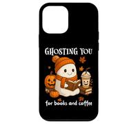 Boojee Ghosting You for Coffee and Books Fall Ghost Reading Carcasa para iPhone 12 Mini