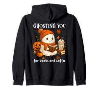 Boojee Ghosting You for Coffee and Books Fall Ghost Reading Sudadera con Capucha