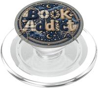 Book Addict Reading Librarian Celestial Cozy Moon Bookish PopSockets PopGrip para MagSafe
