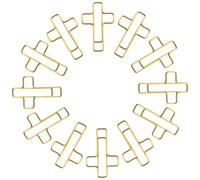Book Binding Clips - Metal Gold Paper Clips Set de 100 piezas portátil Clamp Organizer for Desk Table Office Home Bedroom Classroom Indoor Outdoor Use Document Fastening Storage Paper Control System