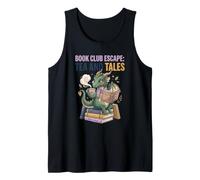 Book Club Escape: Tea Dragon Fantasy Lover Humor Escape Tale Camiseta sin Mangas